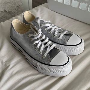Grey Platform Converse